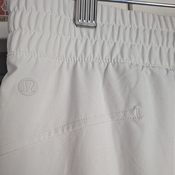 Lululemon Swift Mid-Rise Wide-Leg Pant - Bone - Size 12 Small Stain - Picture 7 of 12